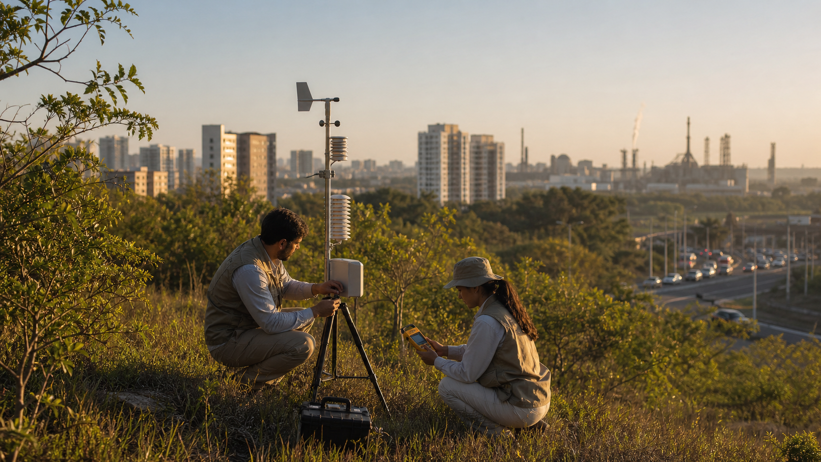 Pesquisadores monitoram temperatura e clima entre área urbana e vegetação do Cerrado